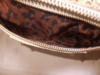 Dolce & Gabbana Hand Bag Tote Purse Leopard Leather Authentic