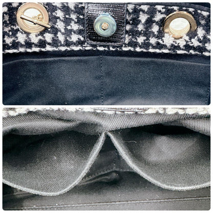 Dolce & Gabbana Hand Bag Tote Purse Black White Authentic