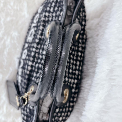 Dolce & Gabbana Hand Bag Tote Purse Black White Authentic