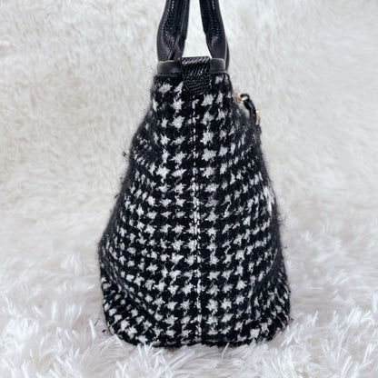 Dolce & Gabbana Hand Bag Tote Purse Black White Authentic