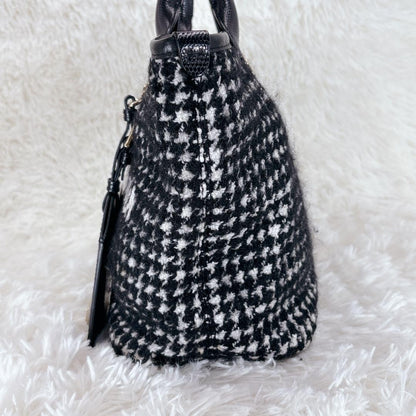 Dolce & Gabbana Hand Bag Tote Purse Black White Authentic