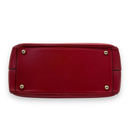 Dolce & Gabbana Hand Shoulder Bag Tote Purse 2way Leather Red Authentic