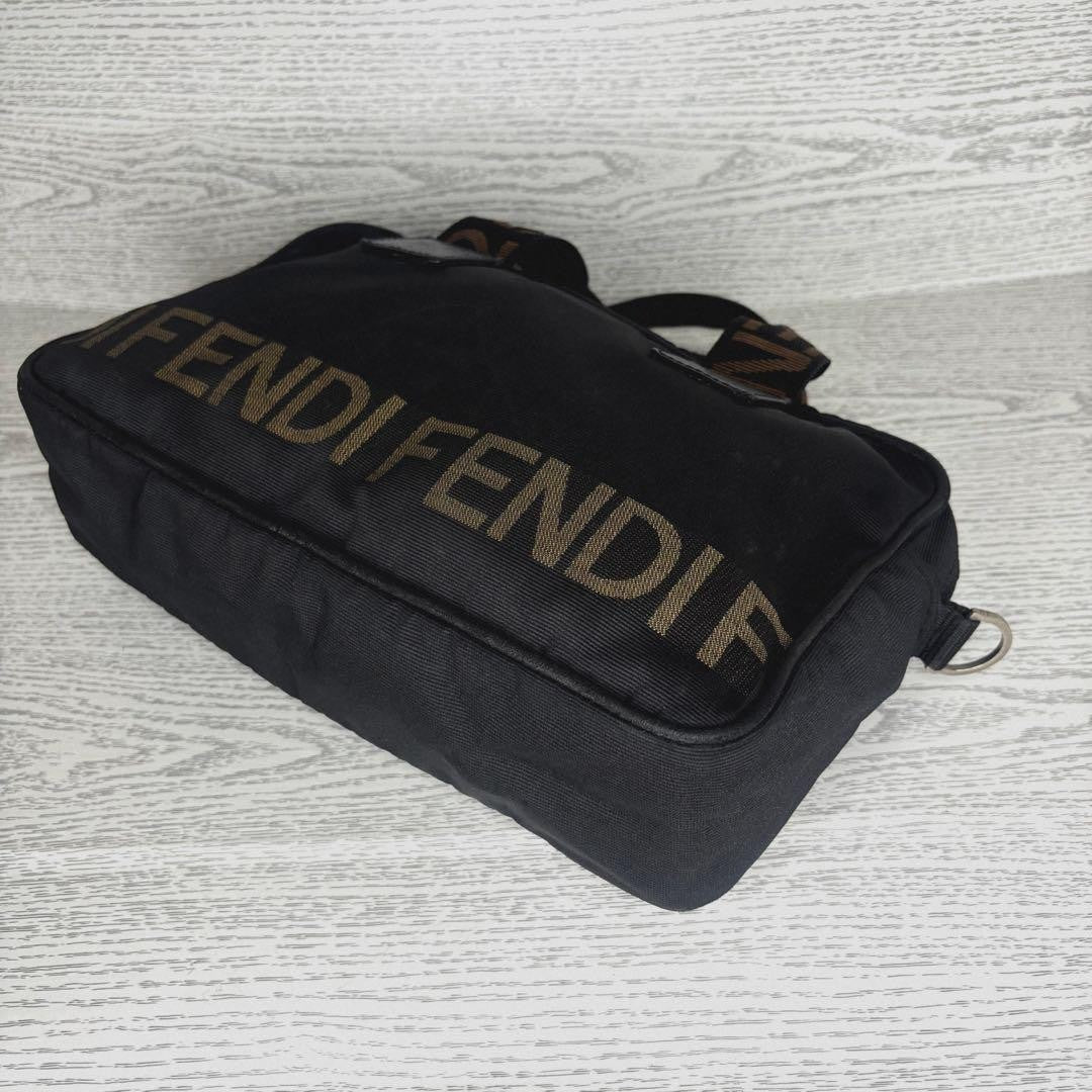 FENDI Hand Bag Tote Purse Logo Authentic