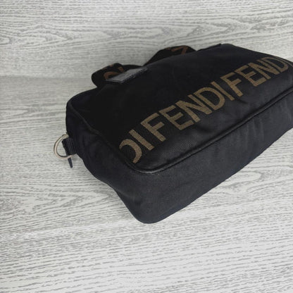 FENDI Hand Bag Tote Purse Logo Authentic