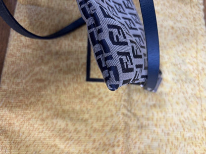 FENDI Shoulder Bag Purse Accessory Pouch FF Zucchino Authentic