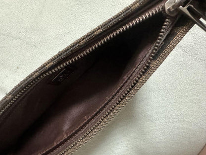 FENDI Hand Bag Tote Purse FF Zucca Authentic