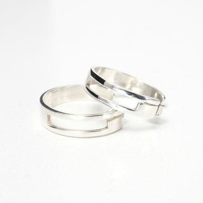 GUCCI Earrings G logo hoop Silver 925 Women Accessory Authentic