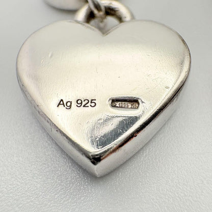 GUCCI Earrings Interlocking Heart Silver 925 Women Accessory Authentic