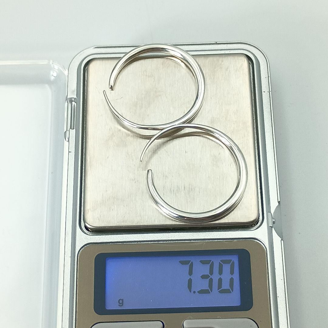 GUCCI Earrings Hoop Silver 925 Women Accessory Authentic