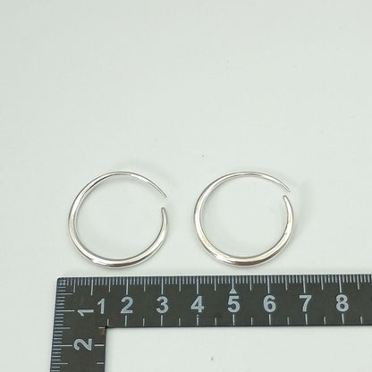 GUCCI Earrings Hoop Silver 925 Women Accessory Authentic