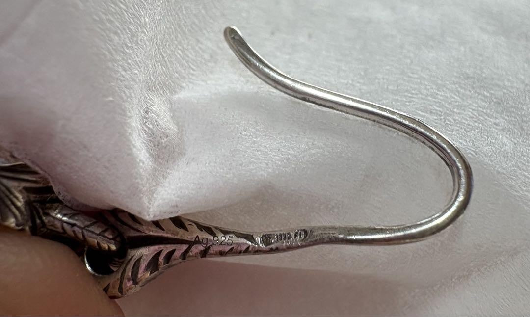 GUCCI Earrings GG Silver Women Accessory Authentic