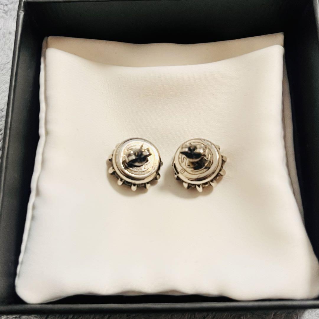 GUCCI Earrings Rhinestone Black Pink Women Accessory Authentic