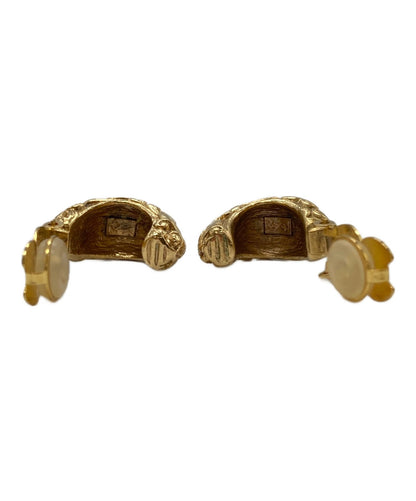 Saint Laurent Earrings YSL Cassandra Gold Authentic