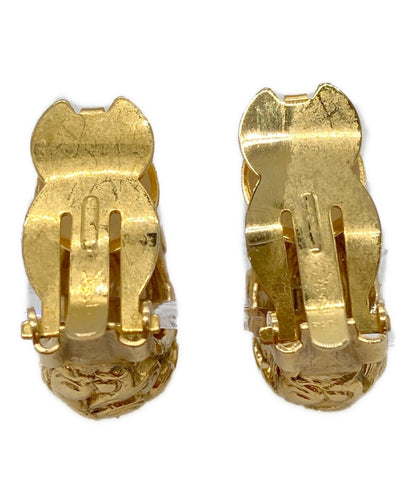 Saint Laurent Earrings YSL Cassandra Gold Authentic
