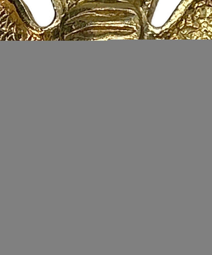Saint Laurent Earrings Flower YSL Cassandra Gold Authentic