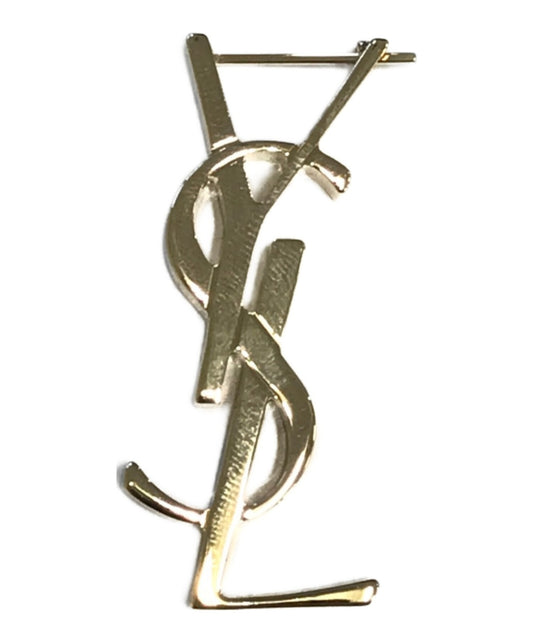 Saint Laurent Earrings YSL Cassandra Gold Authentic
