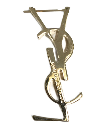 Saint Laurent Earrings YSL Cassandra Gold Authentic