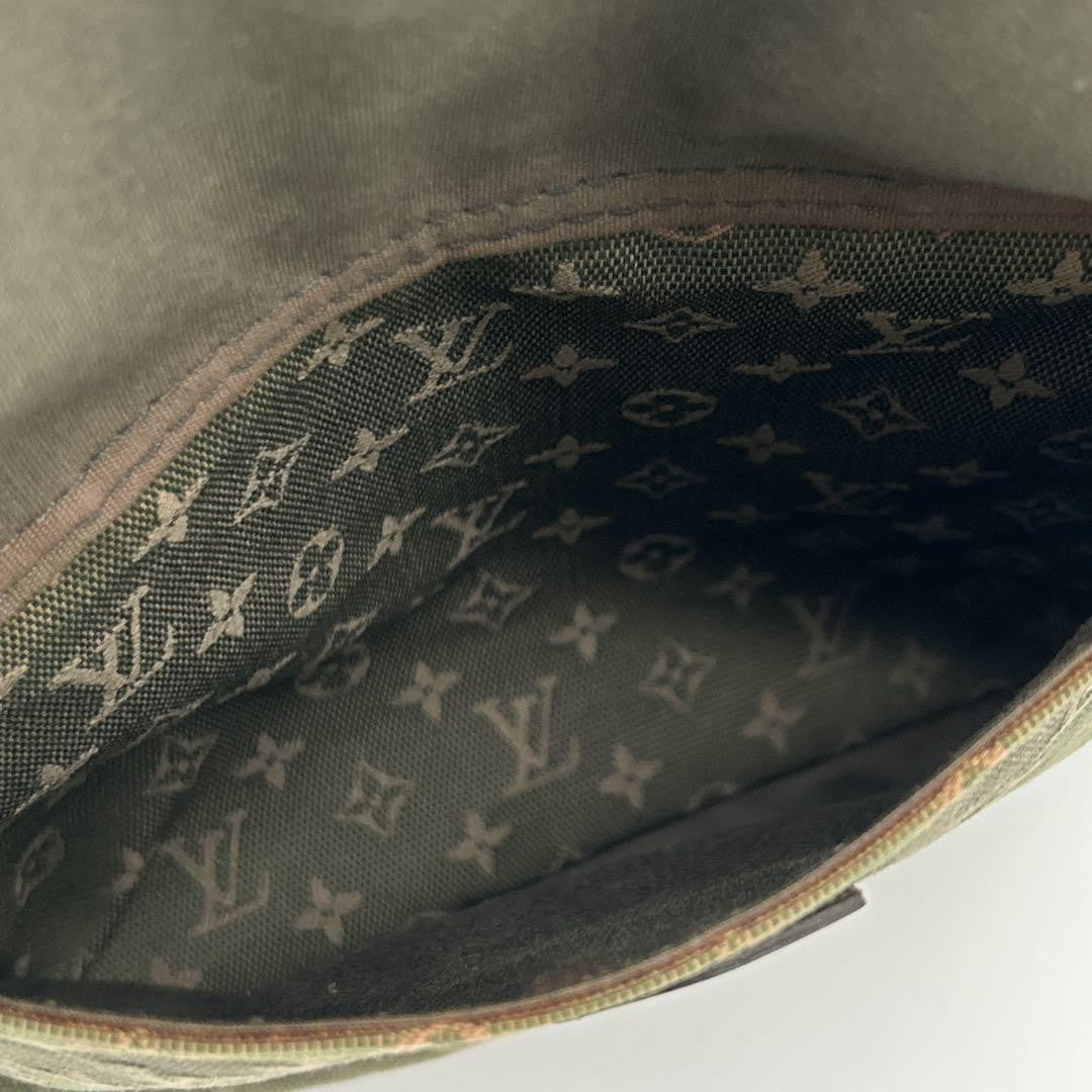 Louis Vuitton Hand Bag Tote Purse Monogram Khaki Authentic