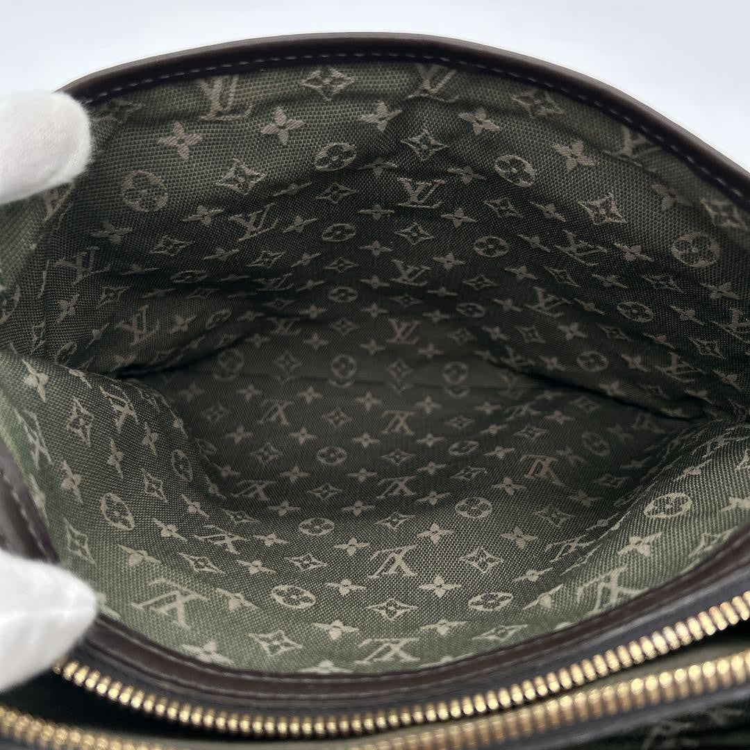 Louis Vuitton Hand Bag Tote Purse Monogram Khaki Authentic