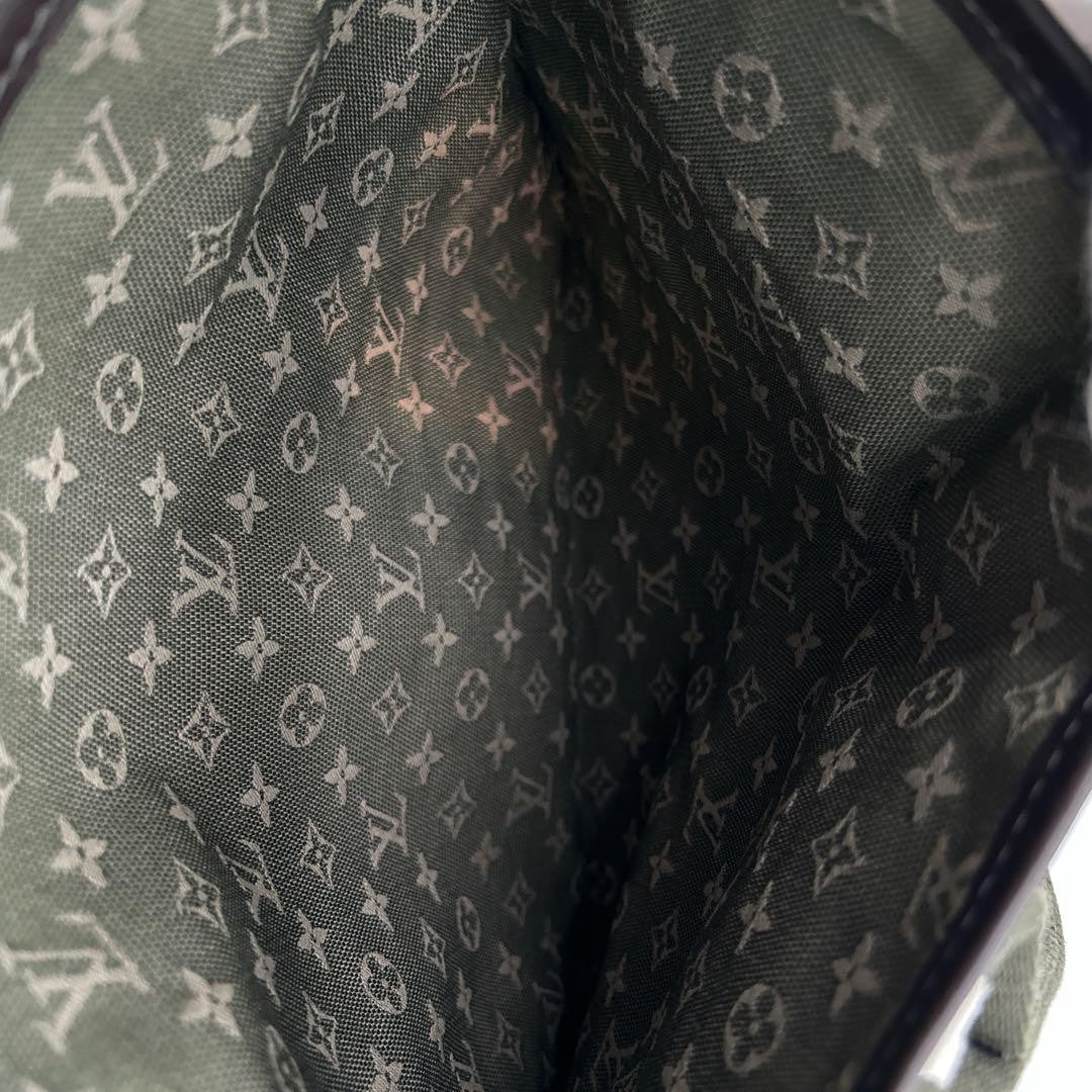 Louis Vuitton Hand Bag Tote Purse Monogram Khaki Authentic