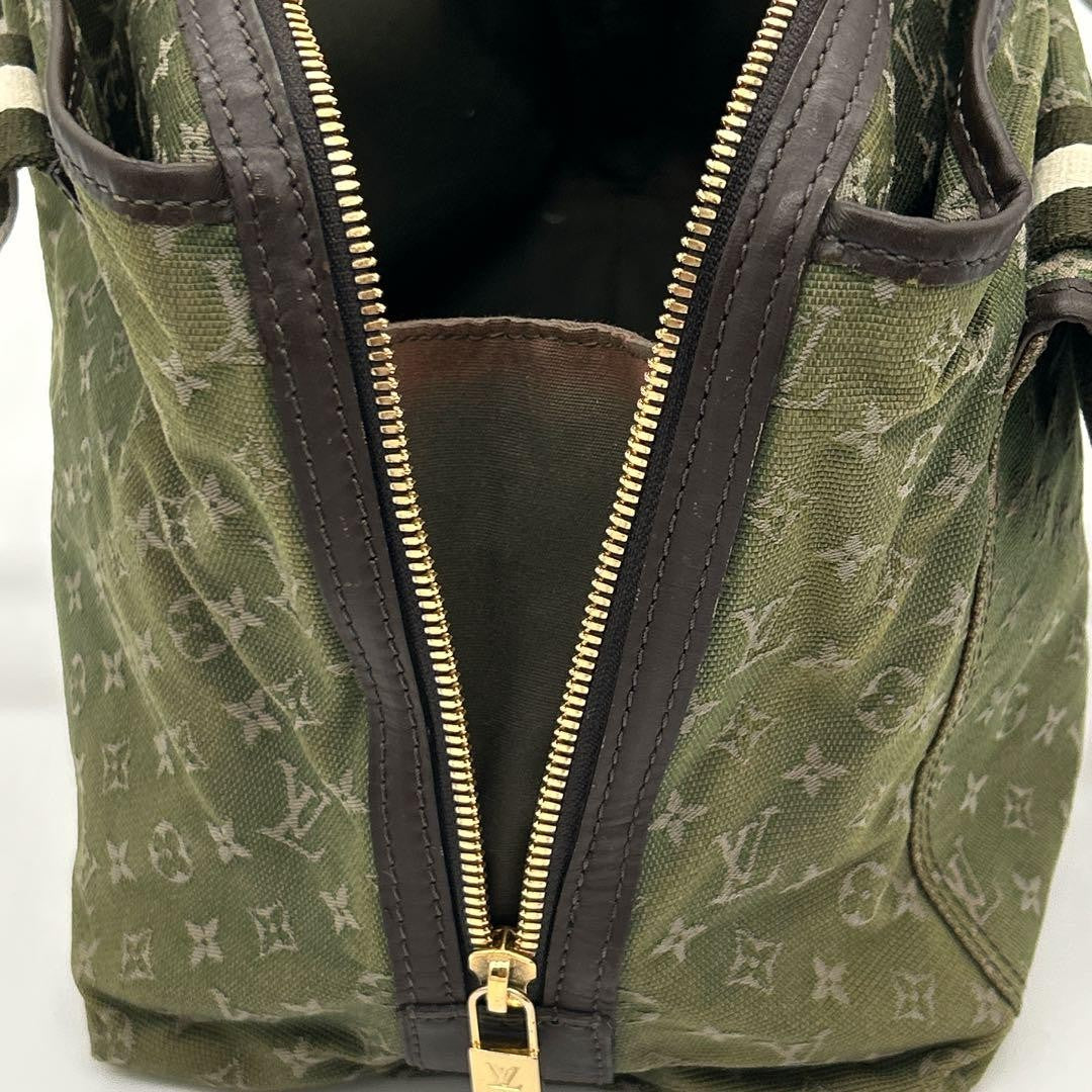 Louis Vuitton Hand Bag Tote Purse Monogram Khaki Authentic