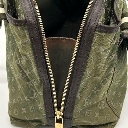 Louis Vuitton Hand Bag Tote Purse Monogram Khaki Authentic