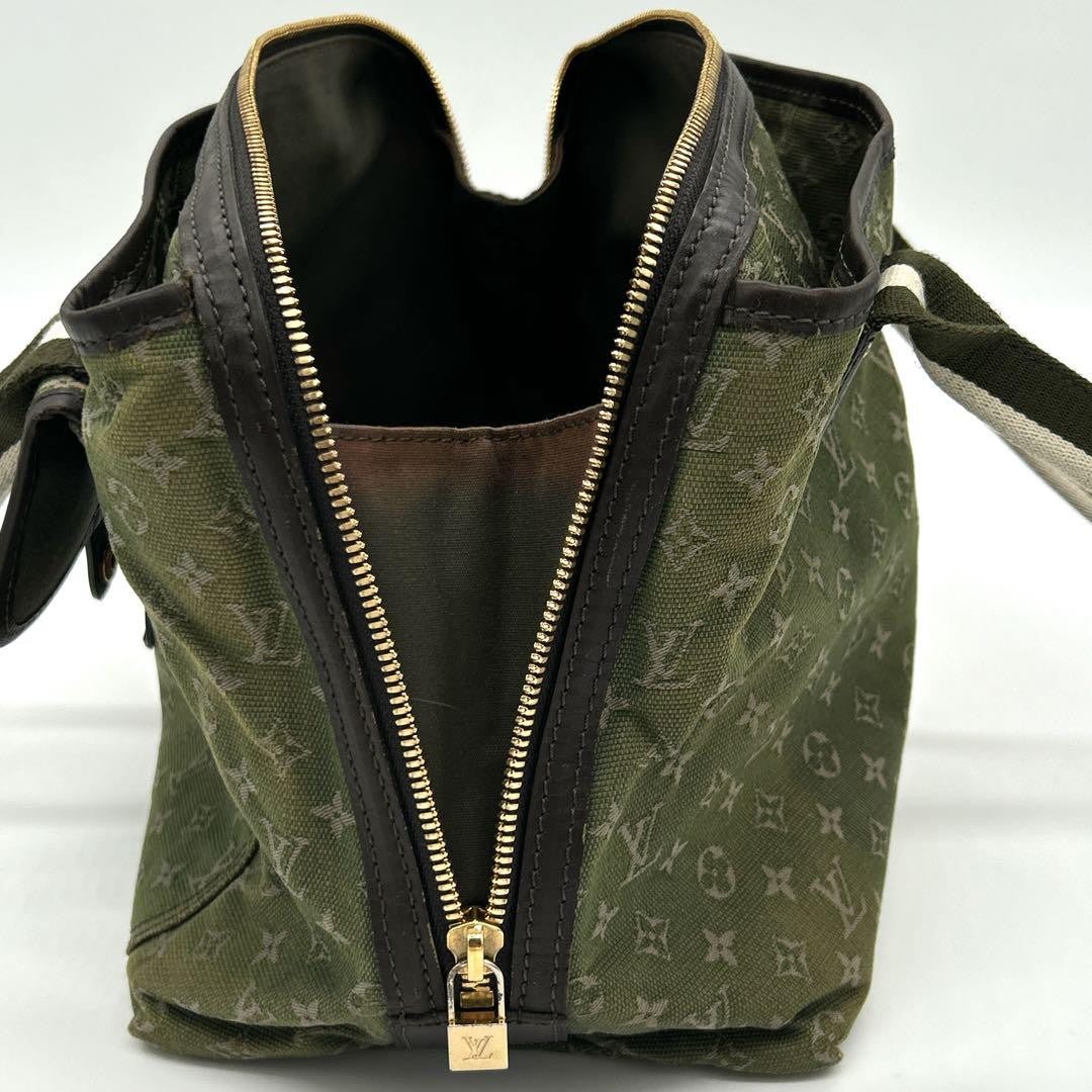 Louis Vuitton Hand Bag Tote Purse Monogram Khaki Authentic