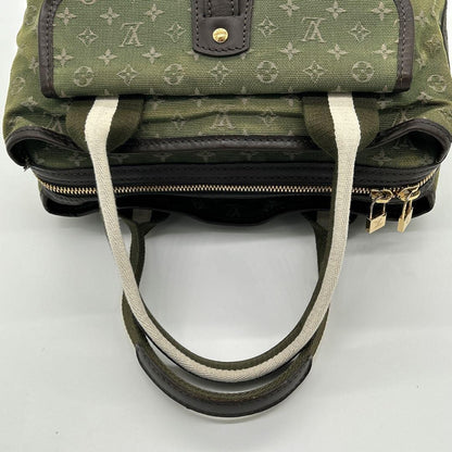 Louis Vuitton Hand Bag Tote Purse Monogram Khaki Authentic