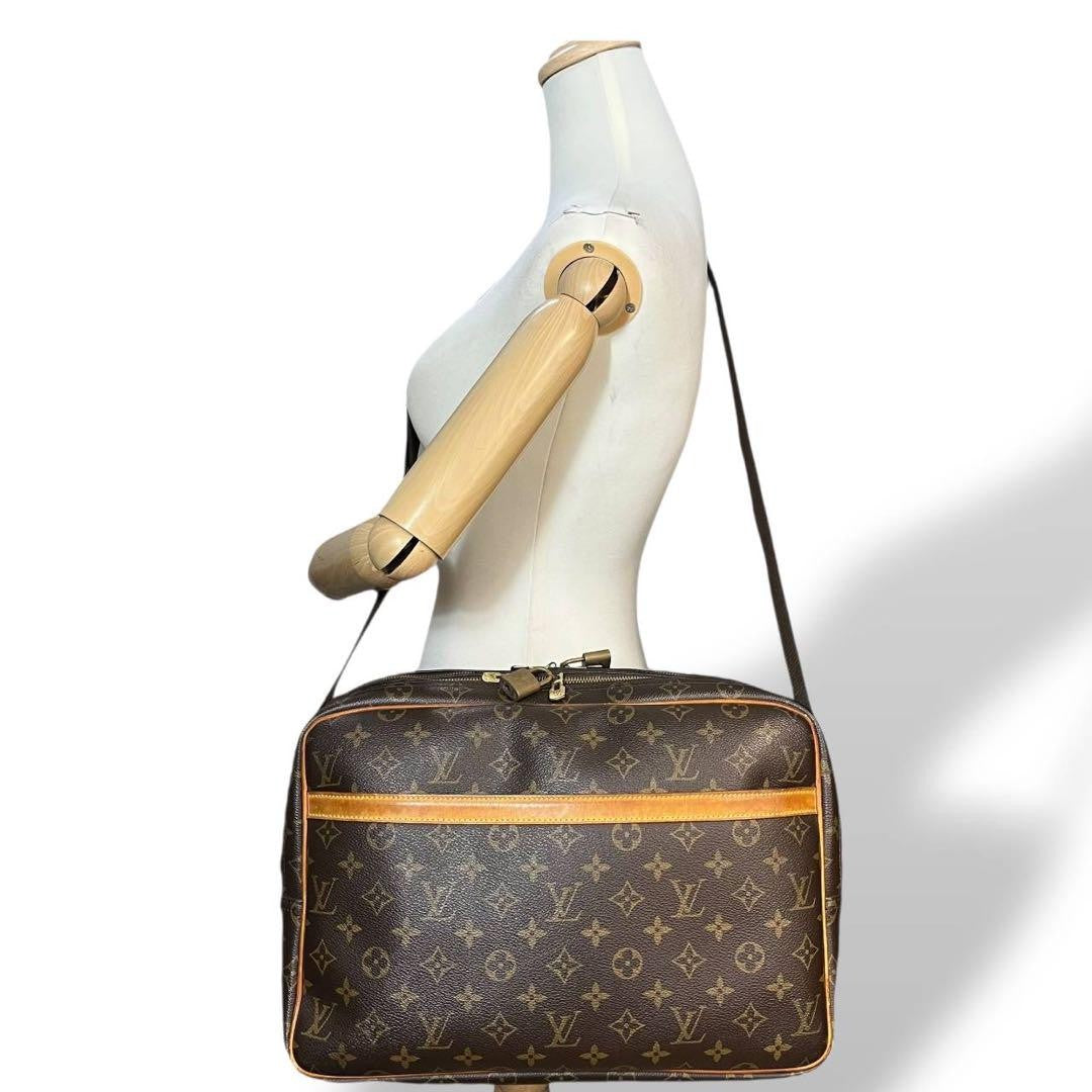 Louis Vuitton Shoulder Bag Purse Monogram M45252 PVC Leather Brown Authentic
