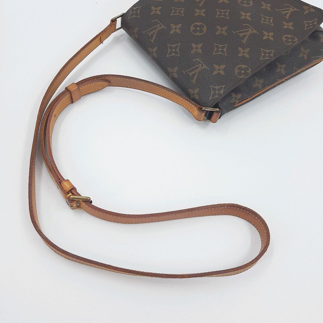 Louis Vuitton Shoulder Bag Purse Monogram Leather Brown Authentic
