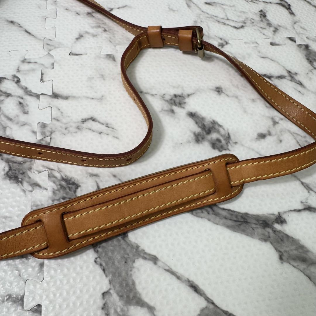 Louis Vuitton Shoulder Bag Purse Monogram M51272 Canvas Leather Brown Authentic