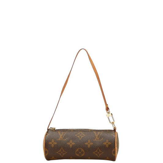 Louis Vuitton Accessory Pouch Hand Bag Tote Purse Monogram PVC Leather Brown