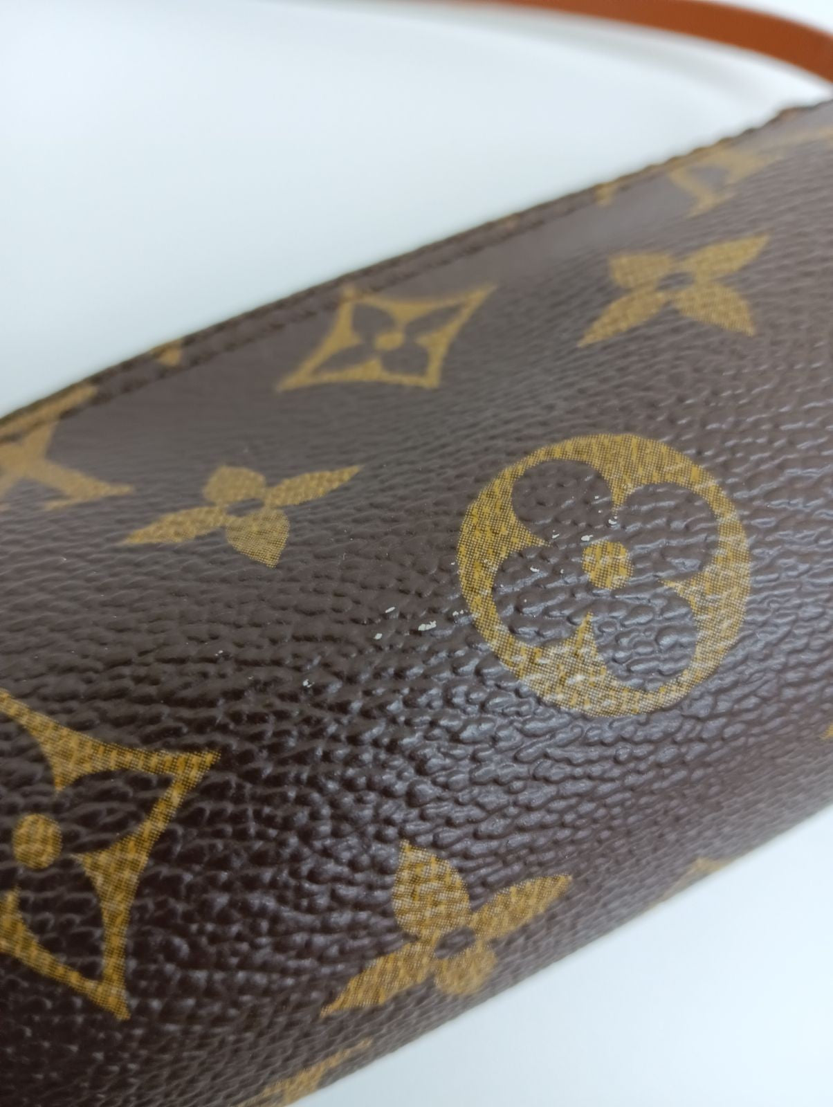 Louis Vuitton Accessory Pouch Hand Pouch Monogram M51385 PVC Leather Brown Auth