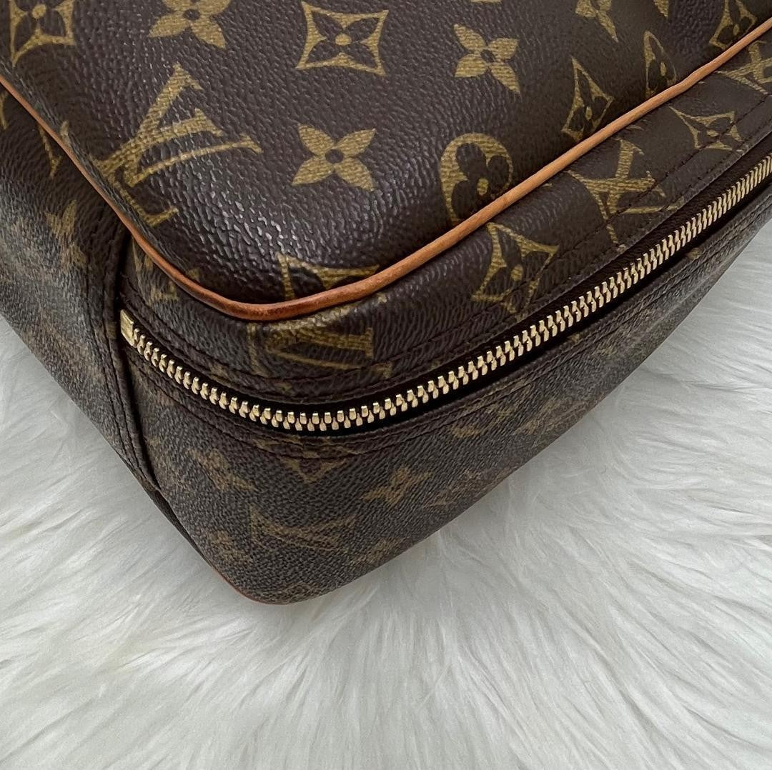 Louis Vuitton Hand Bag Tote Purse Monogram M41450 Brown Authentic