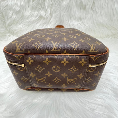 Louis Vuitton Hand Bag Tote Purse Monogram M41450 Brown Authentic