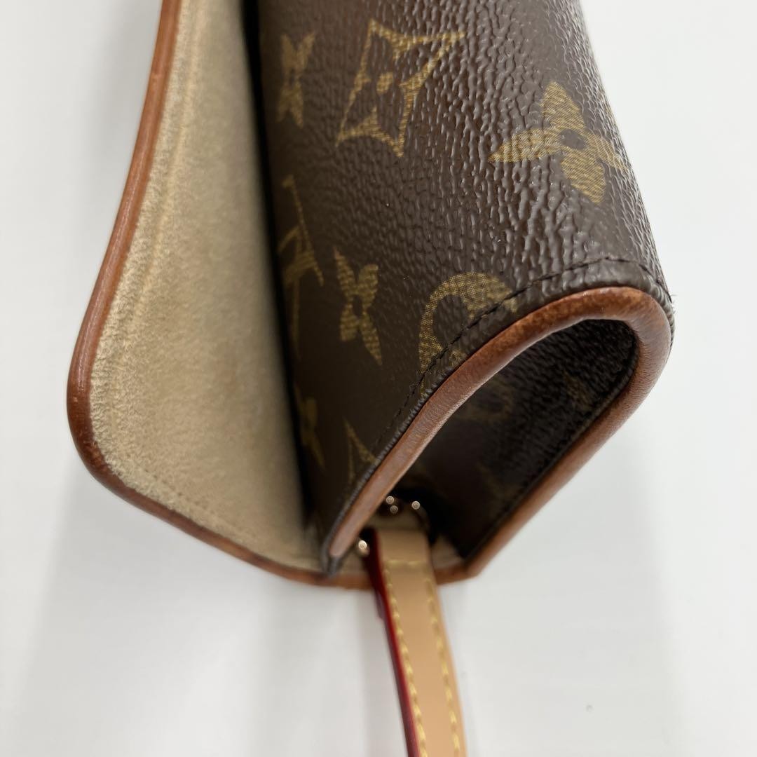 Louis Vuitton Shoulder Bag Purse Monogram PVC Leather Brown Authentic