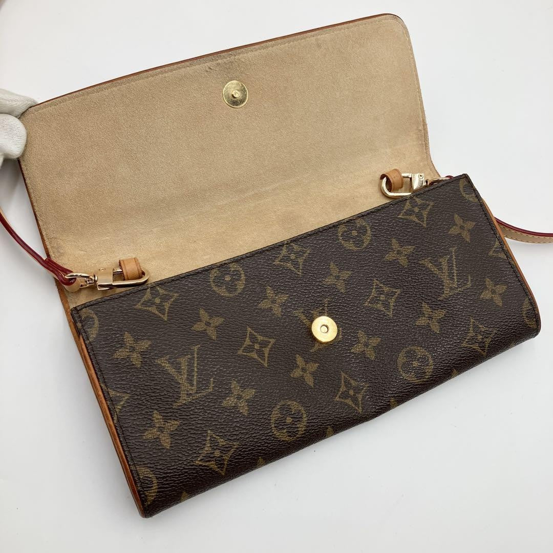 Louis Vuitton Shoulder Bag Purse Monogram PVC Leather Brown Authentic
