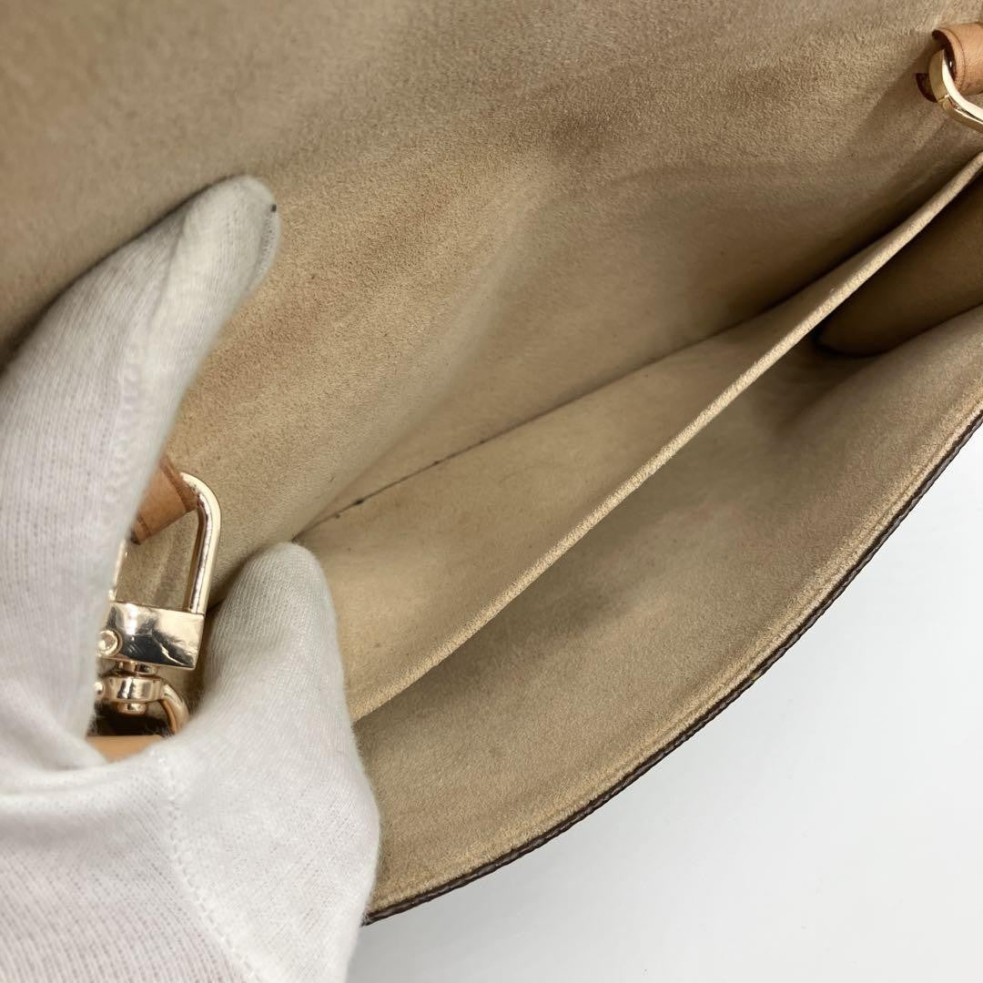 Louis Vuitton Shoulder Bag Purse Monogram PVC Leather Brown Authentic