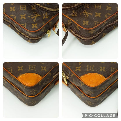 Louis Vuitton Shoulder Bag Purse Monogram M45236 PVC Brown Authentic