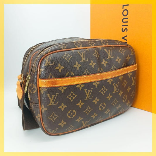 Louis Vuitton Shoulder Bag Purse Monogram M45254 PVC Brown Authentic