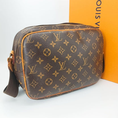 Louis Vuitton Shoulder Bag Purse Monogram M45254 PVC Brown Authentic