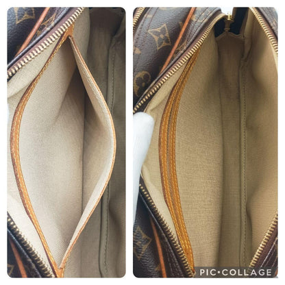 Louis Vuitton Shoulder Bag Purse Monogram M45254 PVC Brown Authentic