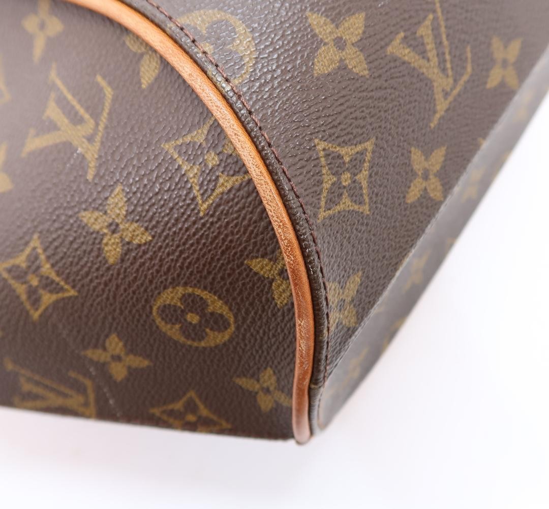 Louis Vuitton Hand Bag Tote Purse Monogram M51127 PVC Leather Brown Authentic
