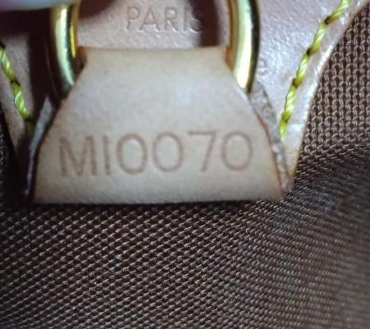 Louis Vuitton Hand Bag Tote Purse Monogram M51127 PVC Leather Brown Authentic