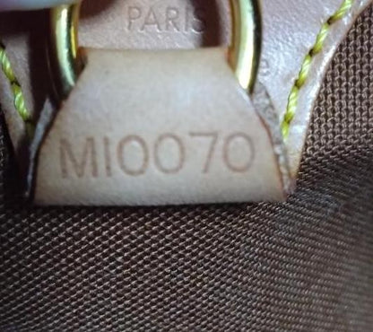 Louis Vuitton Hand Bag Tote Purse Monogram M51127 PVC Leather Brown Authentic