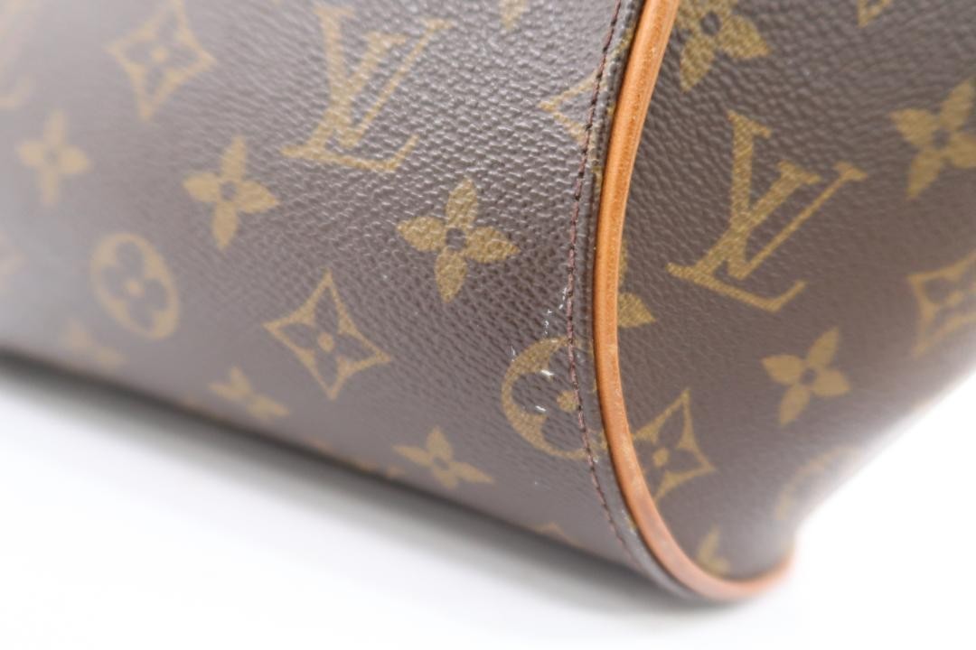 Louis Vuitton Hand Bag Tote Purse Monogram M51127 PVC Leather Brown Authentic