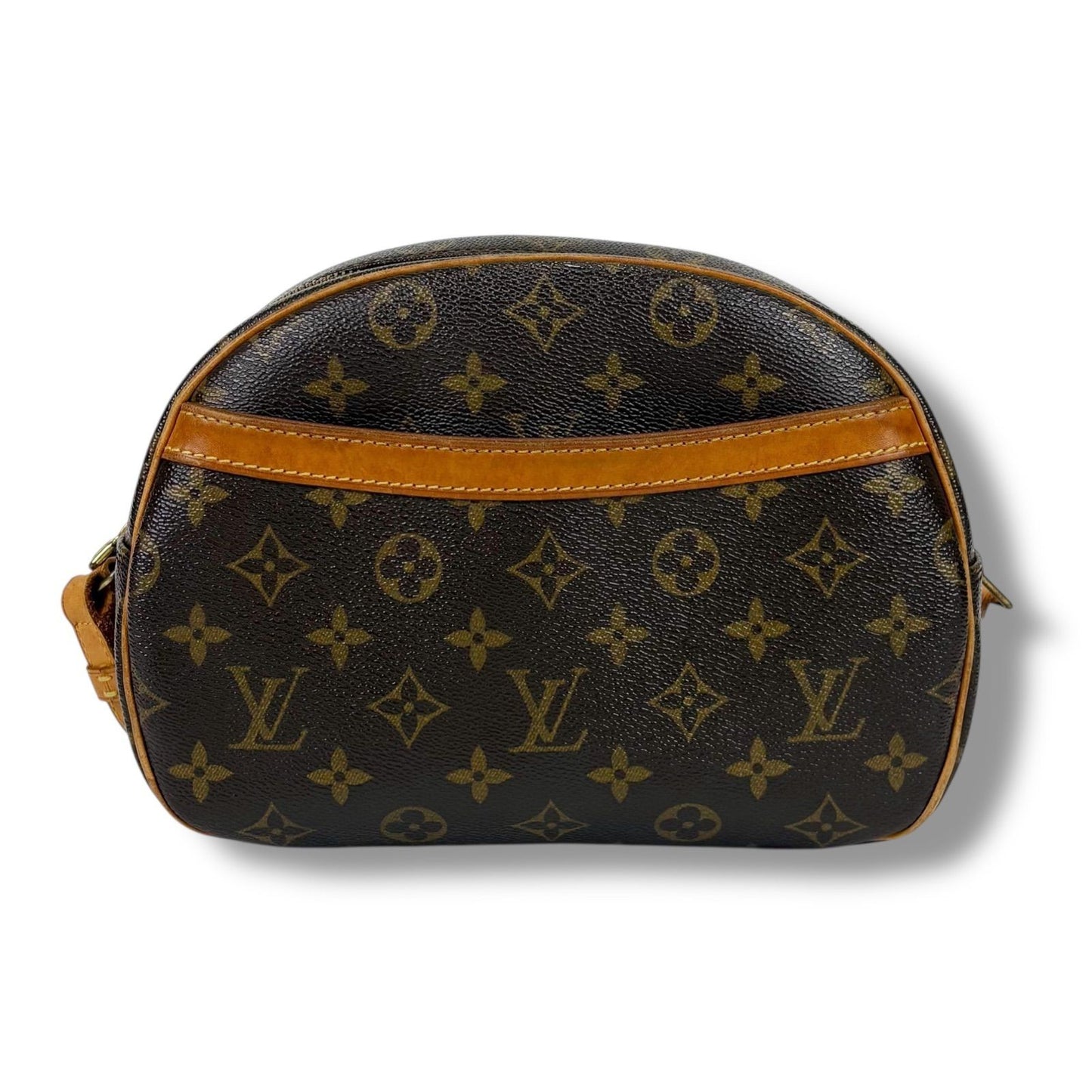 Louis Vuitton Shoulder Bag Purse M51221 Monogram Leather Brown Authentic