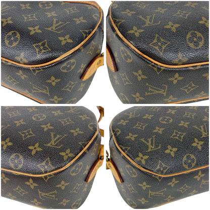 Louis Vuitton Shoulder Bag Purse M51221 Monogram Leather Brown Authentic