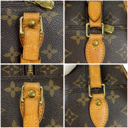 Louis Vuitton Shoulder Bag Purse M51221 Monogram Leather Brown Authentic
