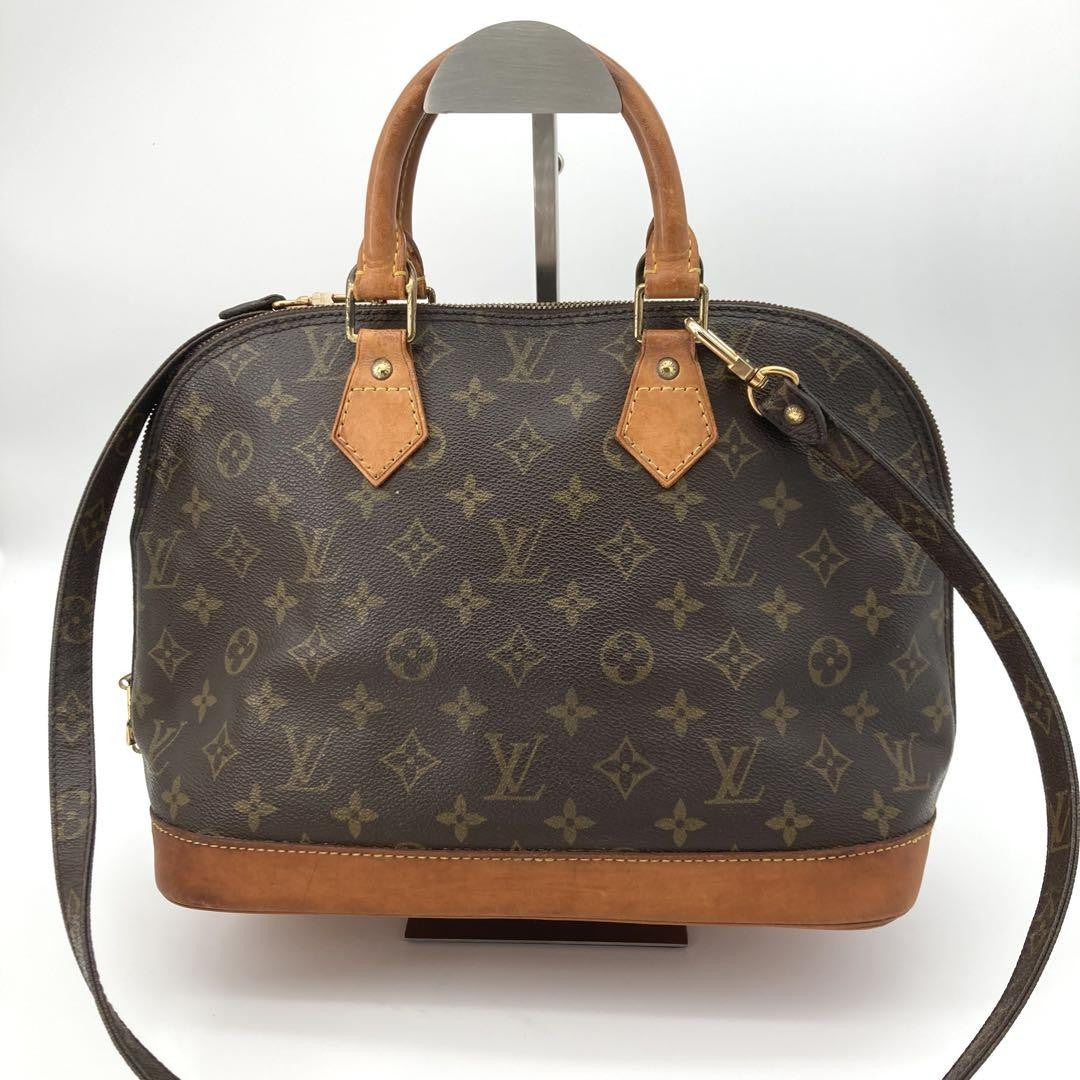 Louis Vuitton Hand Shoulder Bag Tote Purse 2way M51130 Monogram Leather Brown